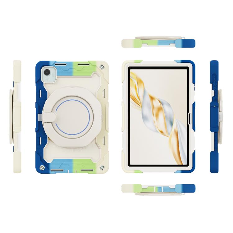 For Honor Pad X9 Pro Armor Portable Rotating Ring Holder Silicone Tablet Case