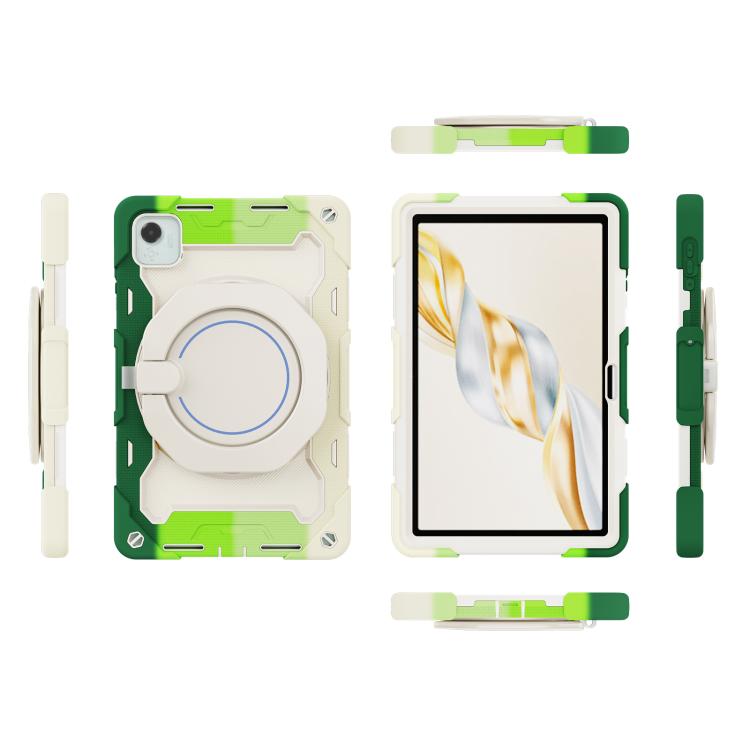 For Honor Pad X9 Pro Armor Portable Rotating Ring Holder Silicone Tablet Case