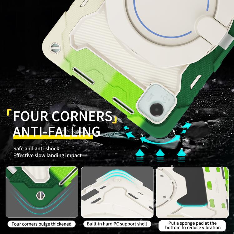 For Honor Pad X9 Pro Armor Portable Rotating Ring Holder Silicone Tablet Case