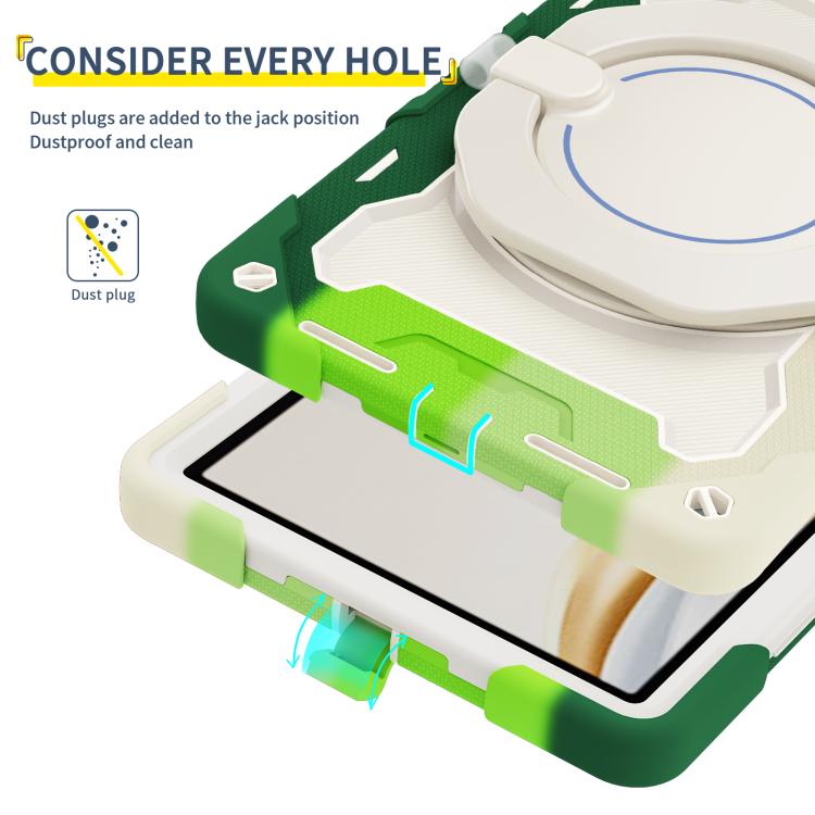 For Honor Pad X9 Pro Armor Portable Rotating Ring Holder Silicone Tablet Case