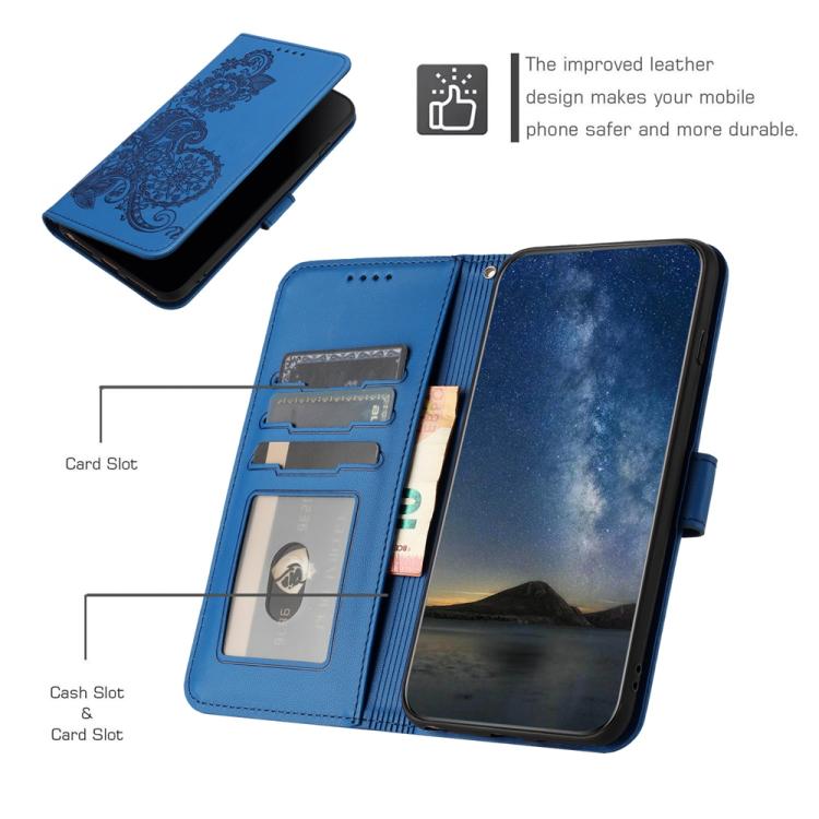 For TCL 30 XL Datura Flower Embossed Flip Leather Phone Case