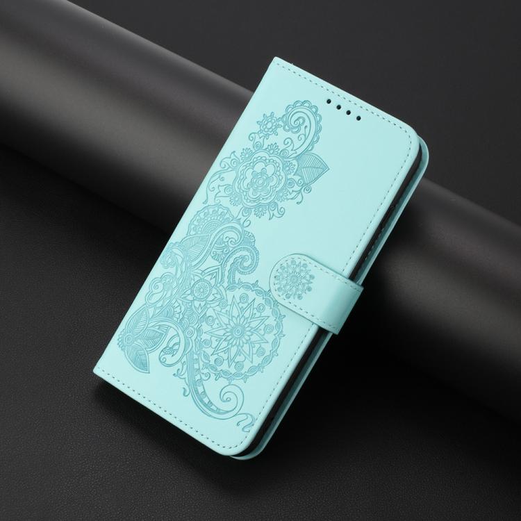 For TCL 30 XL Datura Flower Embossed Flip Leather Phone Case