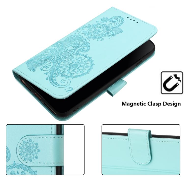 For TCL 30 XL Datura Flower Embossed Flip Leather Phone Case
