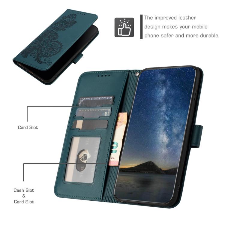 For TCL 30 XL Datura Flower Embossed Flip Leather Phone Case