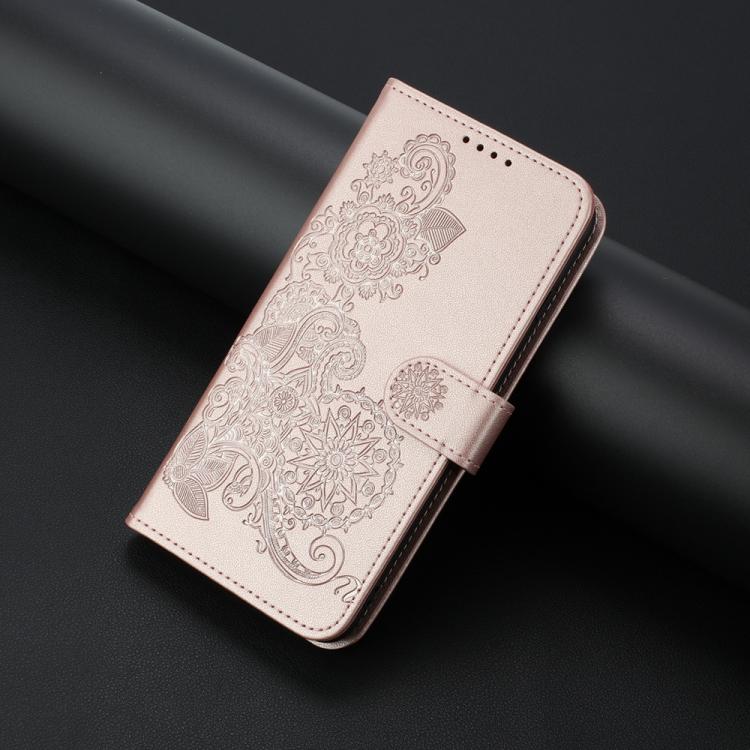 For TCL 30 XL Datura Flower Embossed Flip Leather Phone Case