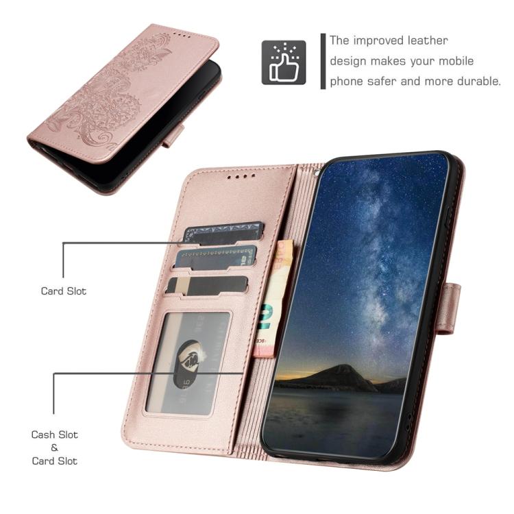 For TCL 30 XL Datura Flower Embossed Flip Leather Phone Case
