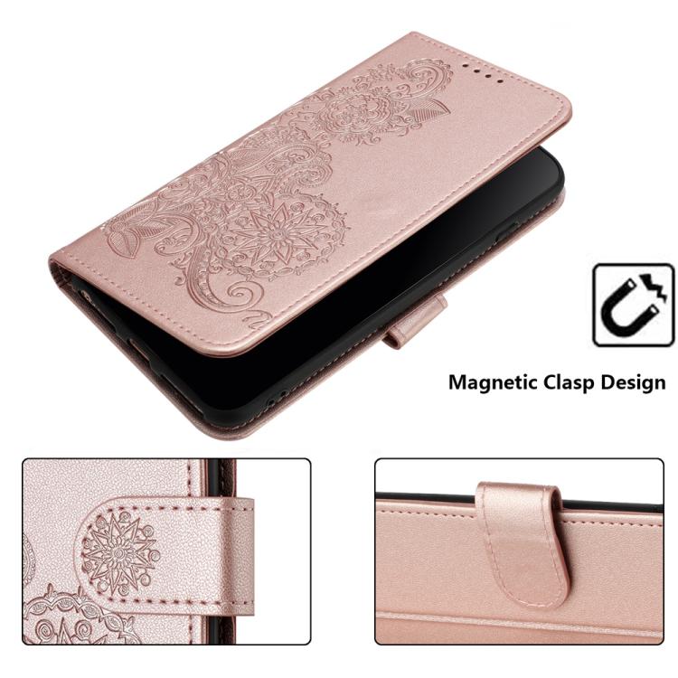 For TCL 30 XL Datura Flower Embossed Flip Leather Phone Case