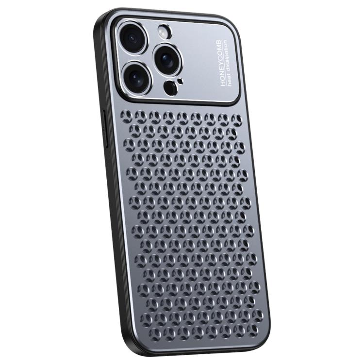 For iPhone 14 Pro Honeycomb Radiating Alloy Phone Case