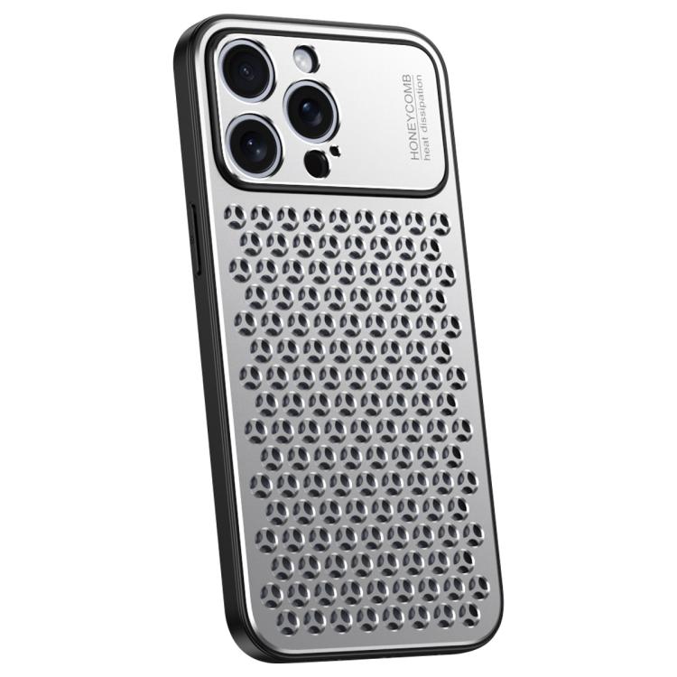 For iPhone 14 Pro Max Honeycomb Radiating Alloy Phone Case