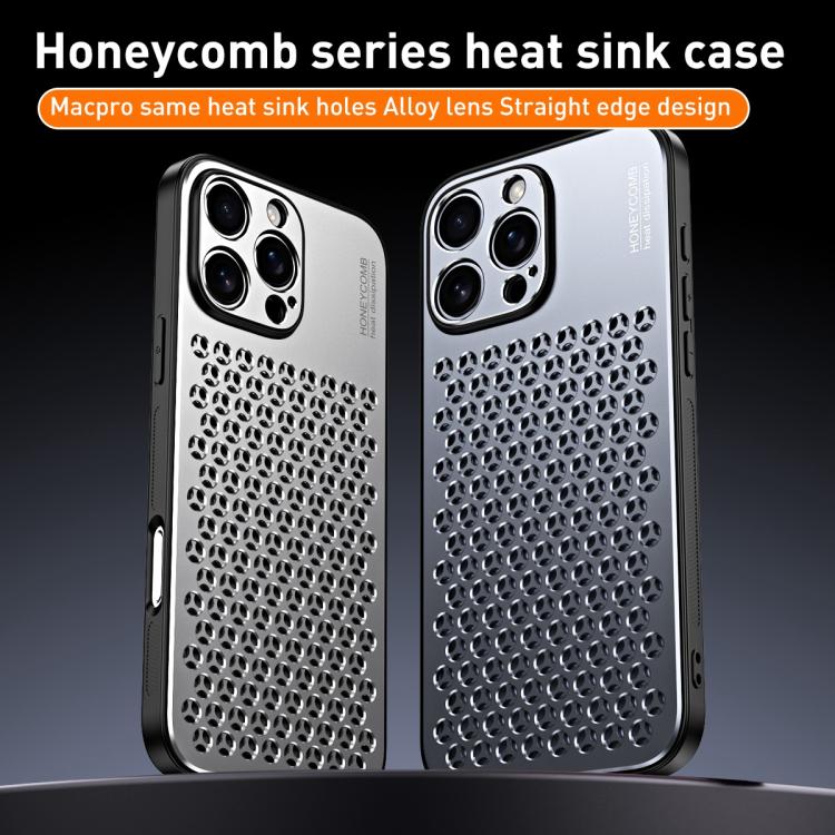 For iPhone 13 Pro Honeycomb Radiating Alloy Phone Case