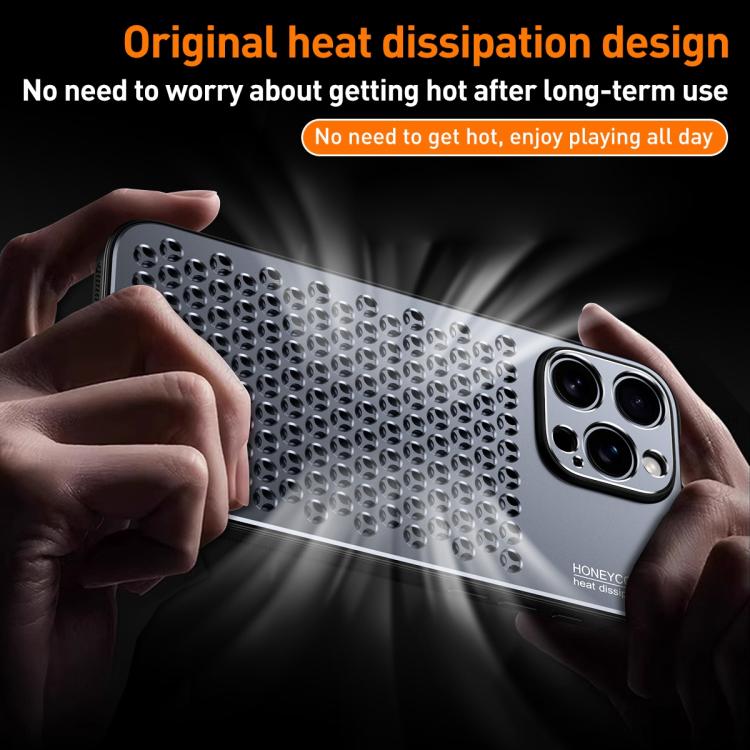 For iPhone 13 Pro Honeycomb Radiating Alloy Phone Case