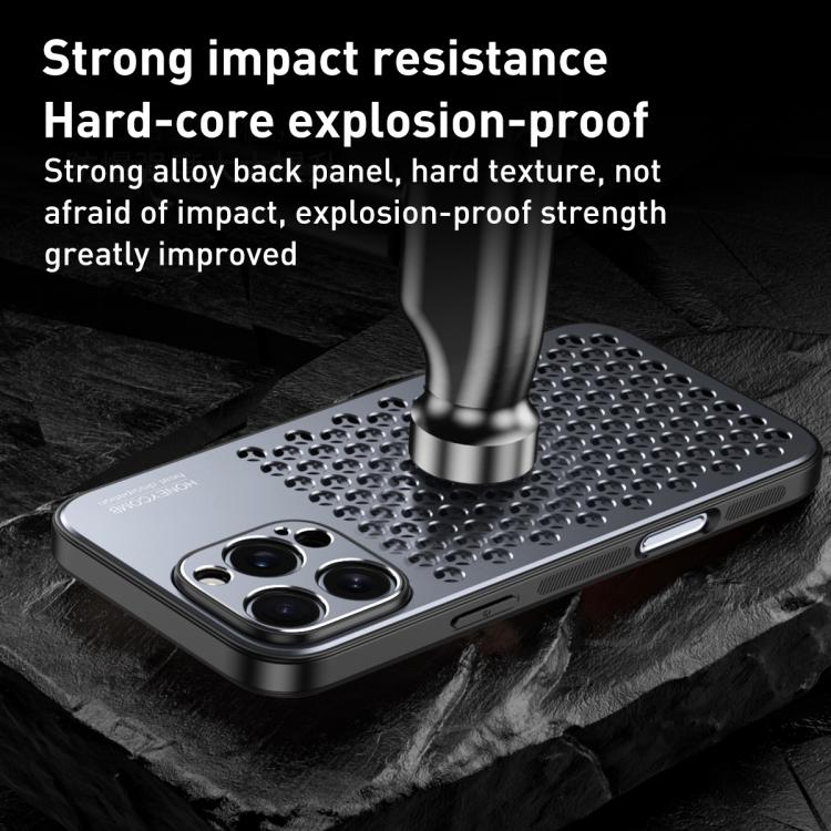 For iPhone 13 Pro Honeycomb Radiating Alloy Phone Case