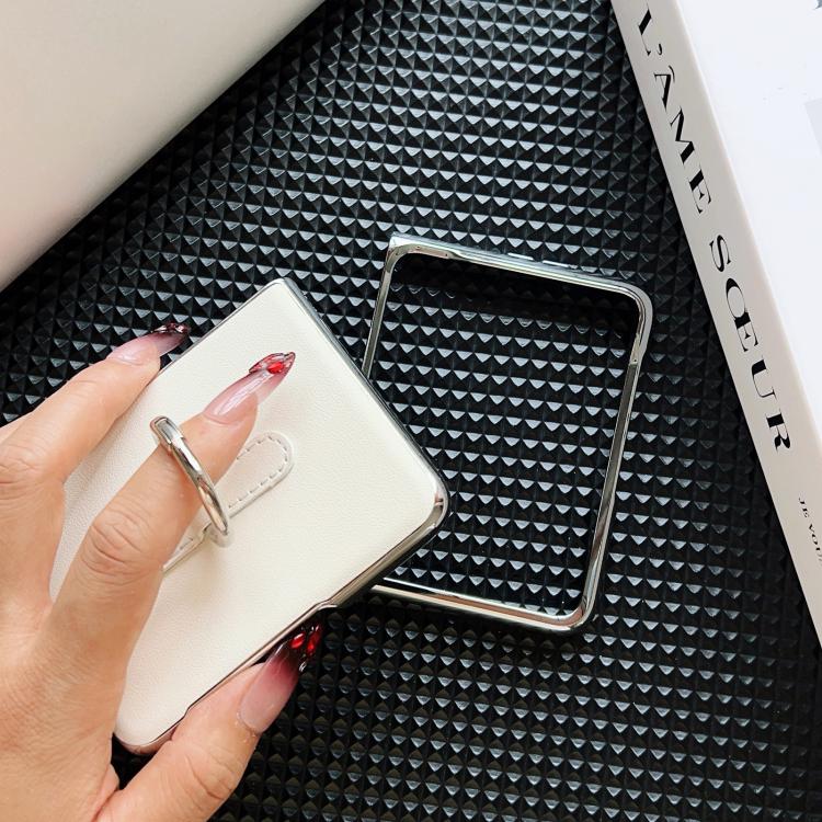 For Huawei Pura X Electroplated Plain Leather Phone Case