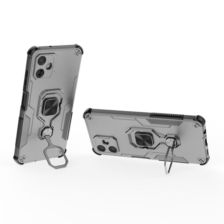 For Samsung Galaxy A06 4G Metal Kickstand TPU Hybrid PC Phone Case