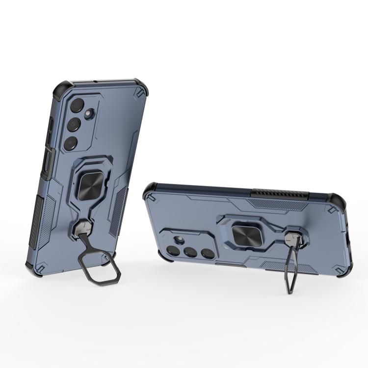 For Samsung Galaxy A16 4G Metal Kickstand TPU Hybrid PC Phone Case