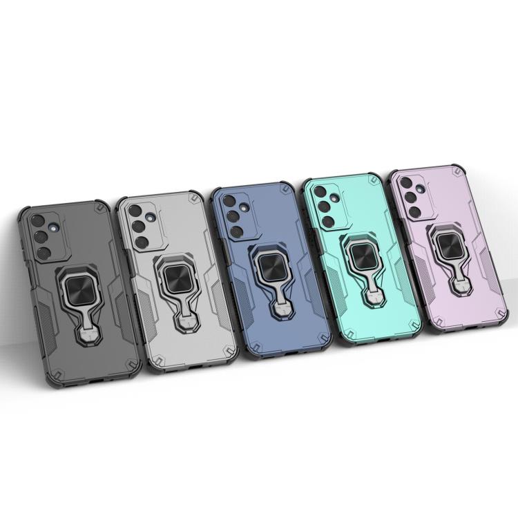 For Samsung Galaxy A16 4G Metal Kickstand TPU Hybrid PC Phone Case