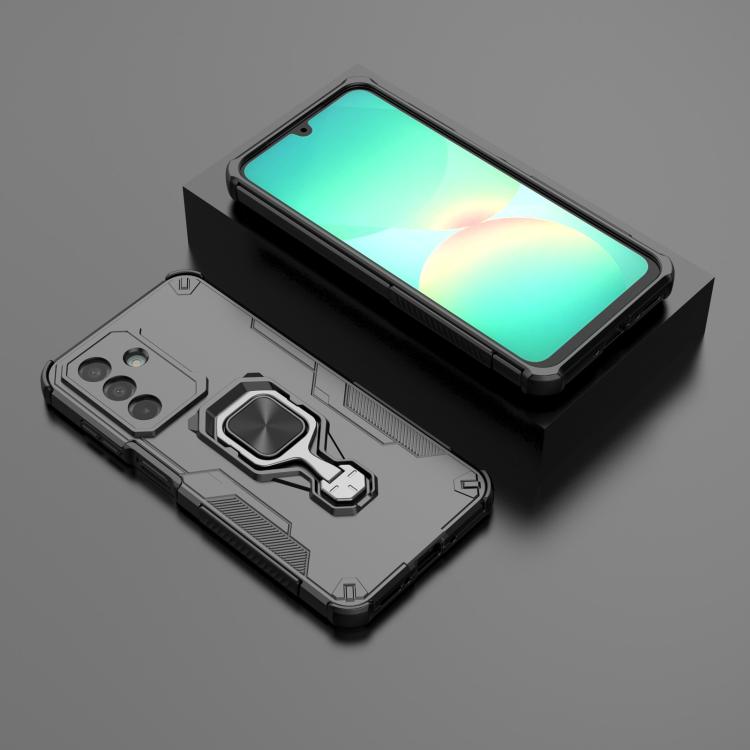 For Samsung Galaxy A26 5G Metal Kickstand TPU Hybrid PC Phone Case