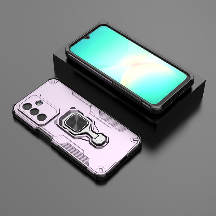 For Samsung Galaxy A26 5G Metal Kickstand TPU Hybrid PC Phone Case