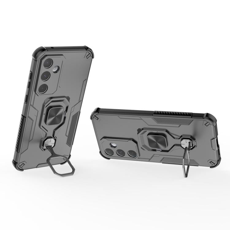 For Samsung Galaxy A55 5G Metal Kickstand TPU Hybrid PC Phone Case