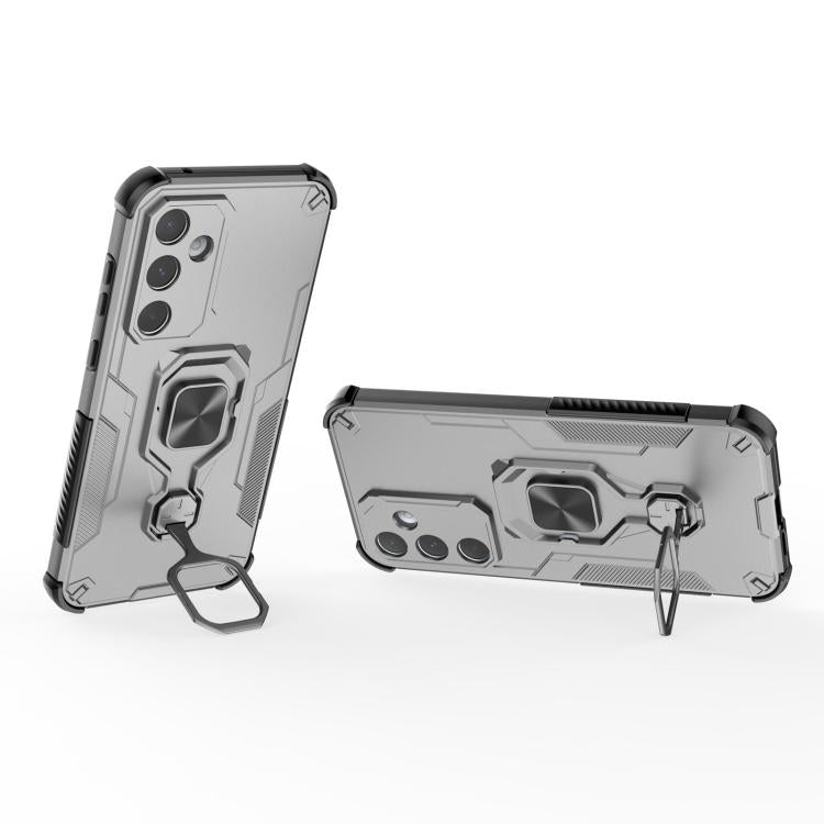 For Samsung Galaxy A55 5G Metal Kickstand TPU Hybrid PC Phone Case