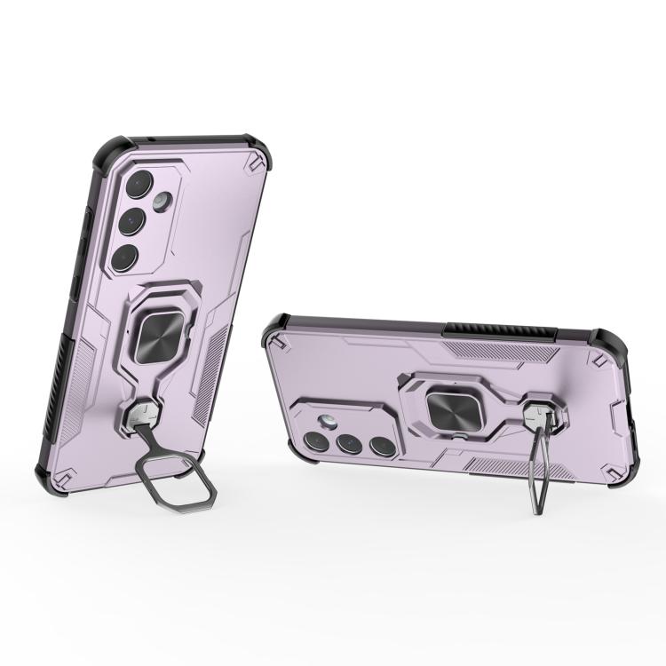 For Samsung Galaxy A55 5G Metal Kickstand TPU Hybrid PC Phone Case
