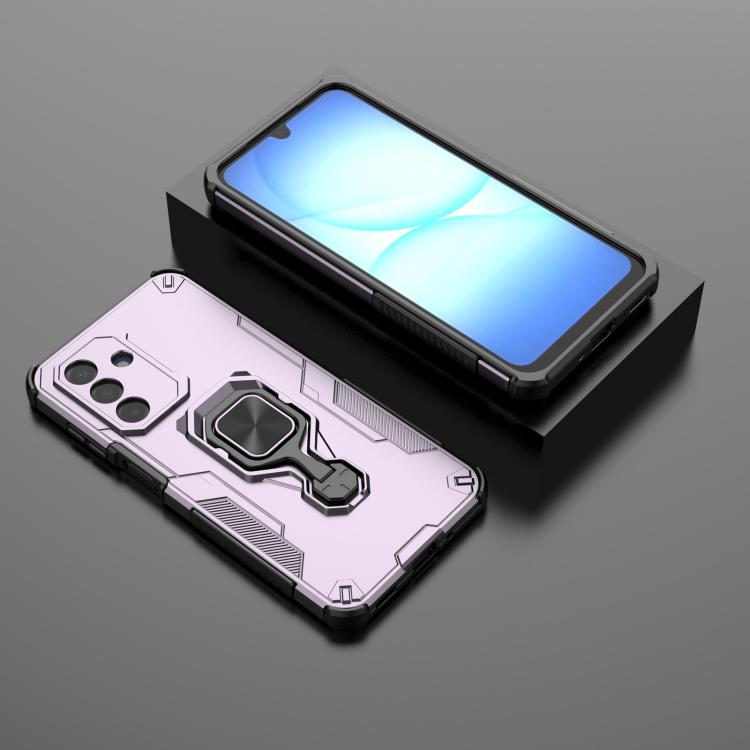 For Samsung Galaxy A17 5G Metal Kickstand TPU Hybrid PC Phone Case