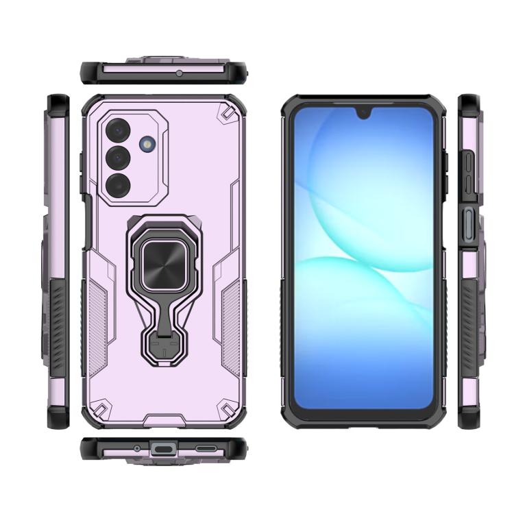 For Samsung Galaxy A17 5G Metal Kickstand TPU Hybrid PC Phone Case