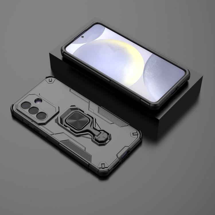 For Samsung Galaxy A57 5G Metal Kickstand TPU Hybrid PC Phone Case