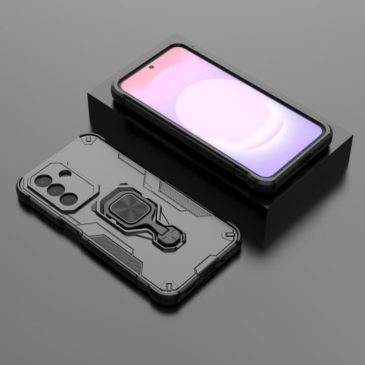 For Galaxy A27 5G Metal Kickstand TPU Hybrid PC Phone Case