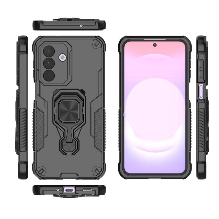 For Galaxy A27 5G Metal Kickstand TPU Hybrid PC Phone Case