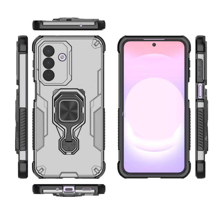 For Galaxy A27 5G Metal Kickstand TPU Hybrid PC Phone Case