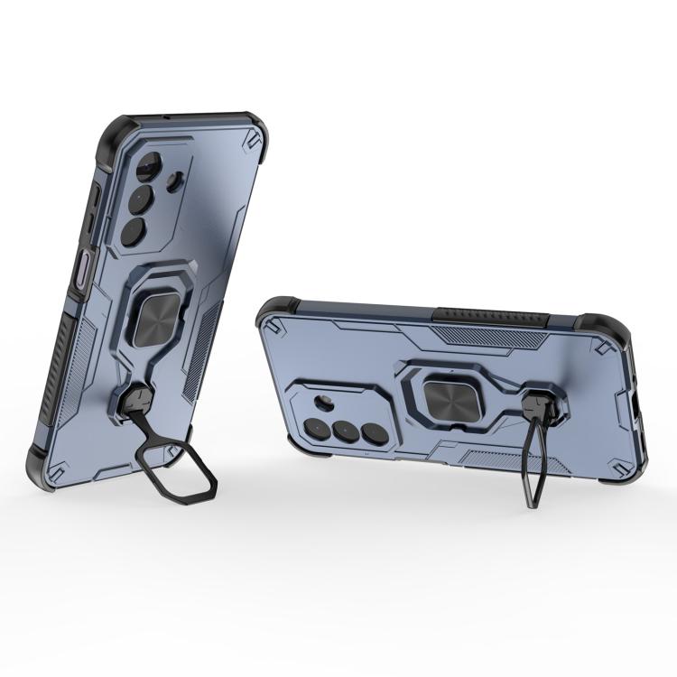 For Galaxy A27 5G Metal Kickstand TPU Hybrid PC Phone Case