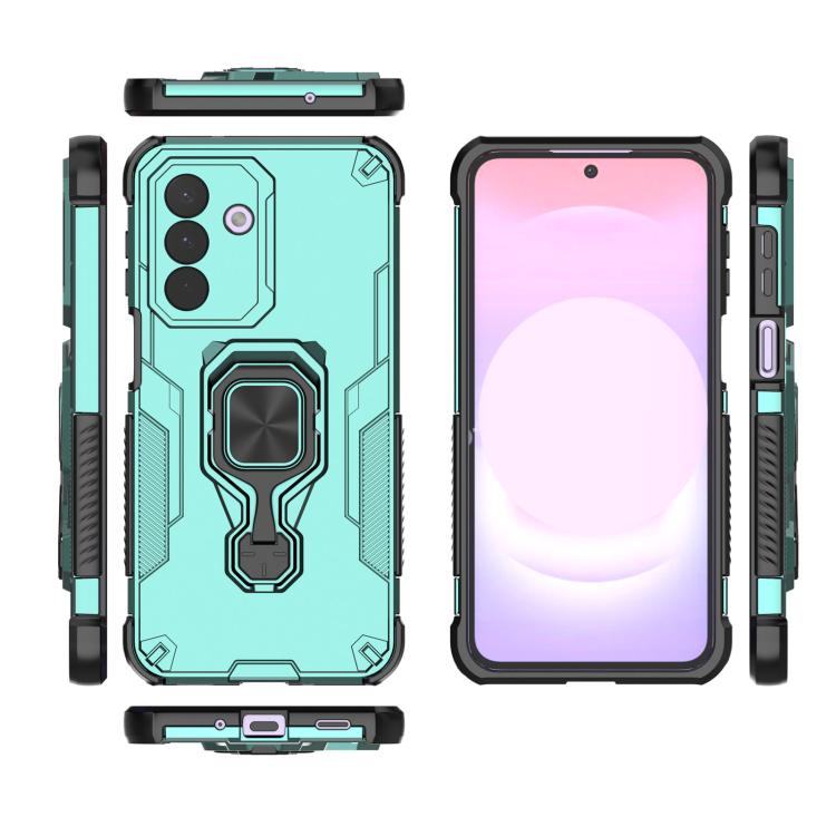 For Galaxy A27 5G Metal Kickstand TPU Hybrid PC Phone Case
