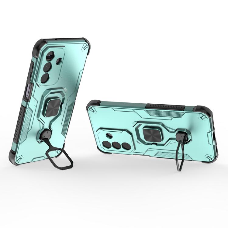 For Galaxy A27 5G Metal Kickstand TPU Hybrid PC Phone Case