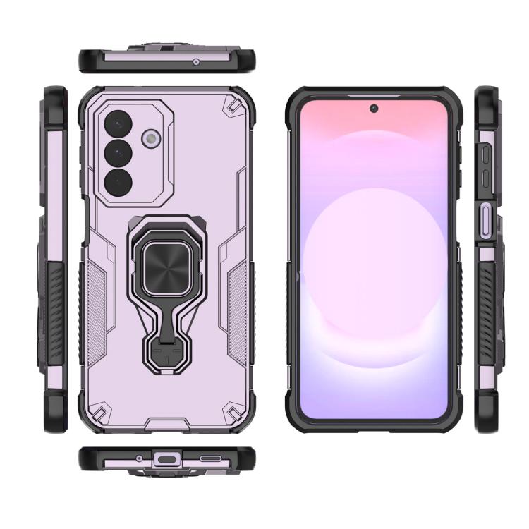 For Galaxy A27 5G Metal Kickstand TPU Hybrid PC Phone Case