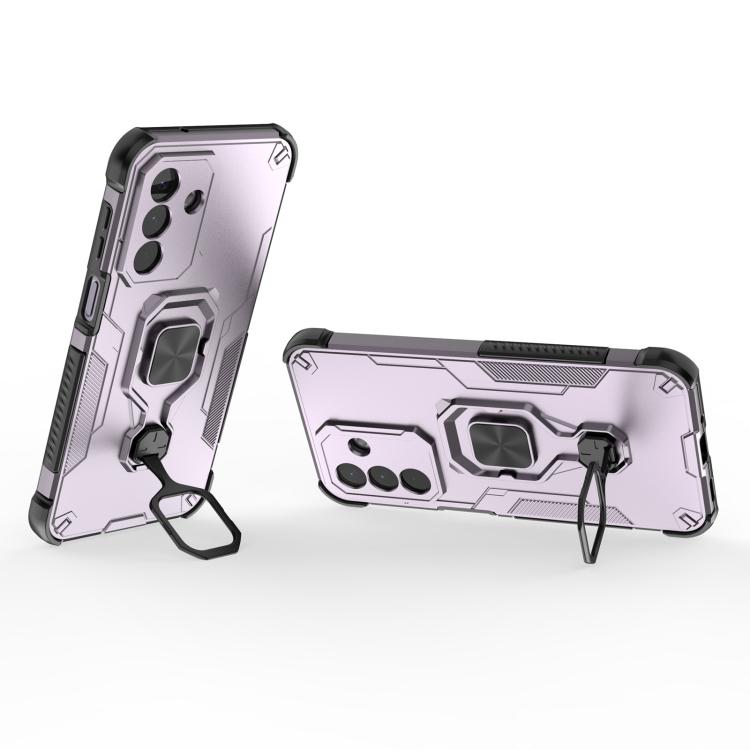 For Galaxy A27 5G Metal Kickstand TPU Hybrid PC Phone Case