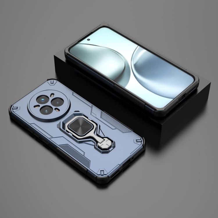 For Realme 14 Pro+ Metal Kickstand TPU Hybrid PC Phone Case