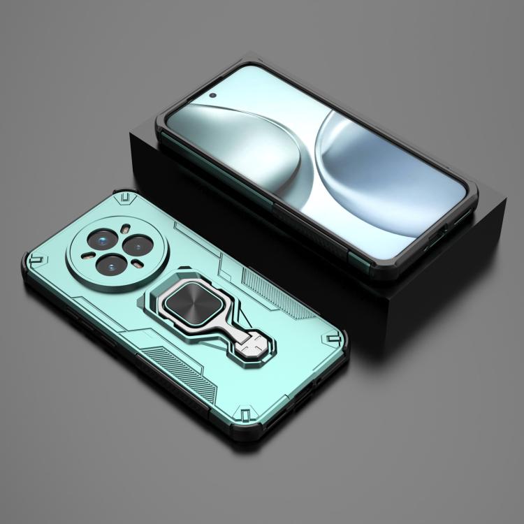 For Realme 14 Pro+ Metal Kickstand TPU Hybrid PC Phone Case