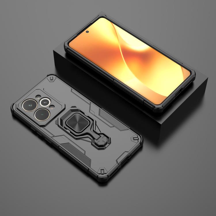 For Realme 15 Pro 5G Metal Kickstand TPU Hybrid PC Phone Case