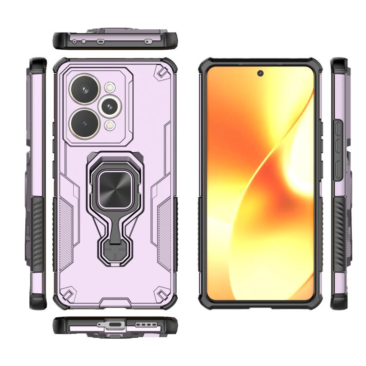 For Realme 15 Pro 5G Metal Kickstand TPU Hybrid PC Phone Case