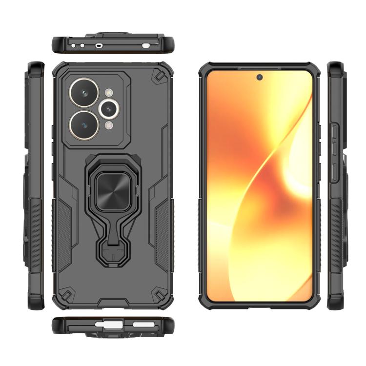 For Realme 15 5G Metal Kickstand TPU Hybrid PC Phone Case