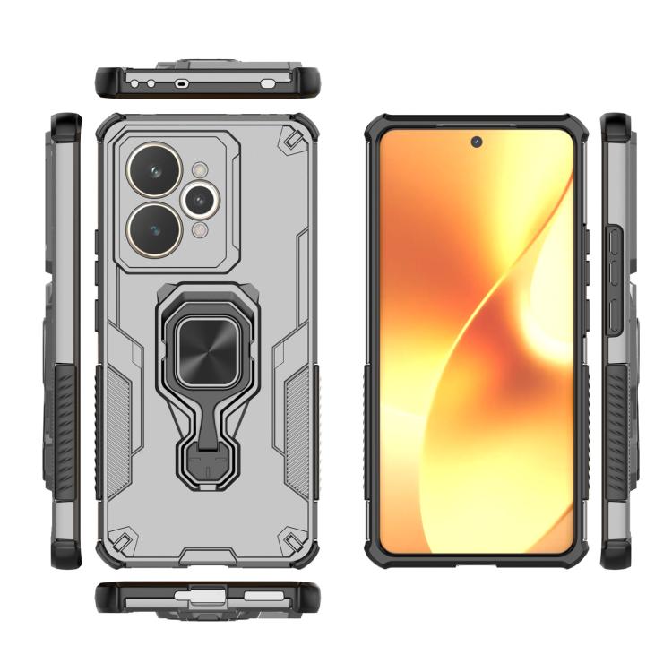 For Realme 15 5G Metal Kickstand TPU Hybrid PC Phone Case