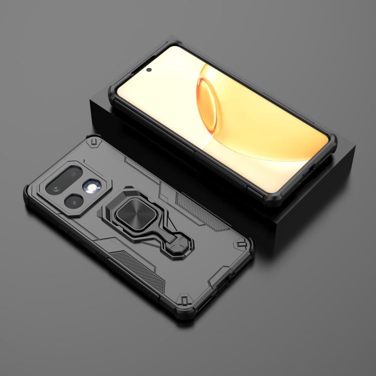 For Realme 16 Pro+ 5G Metal Kickstand TPU Hybrid PC Phone Case