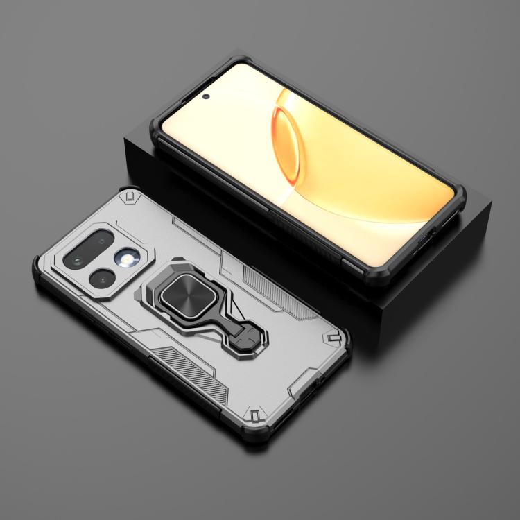 For Realme 16 Pro+ 5G Metal Kickstand TPU Hybrid PC Phone Case