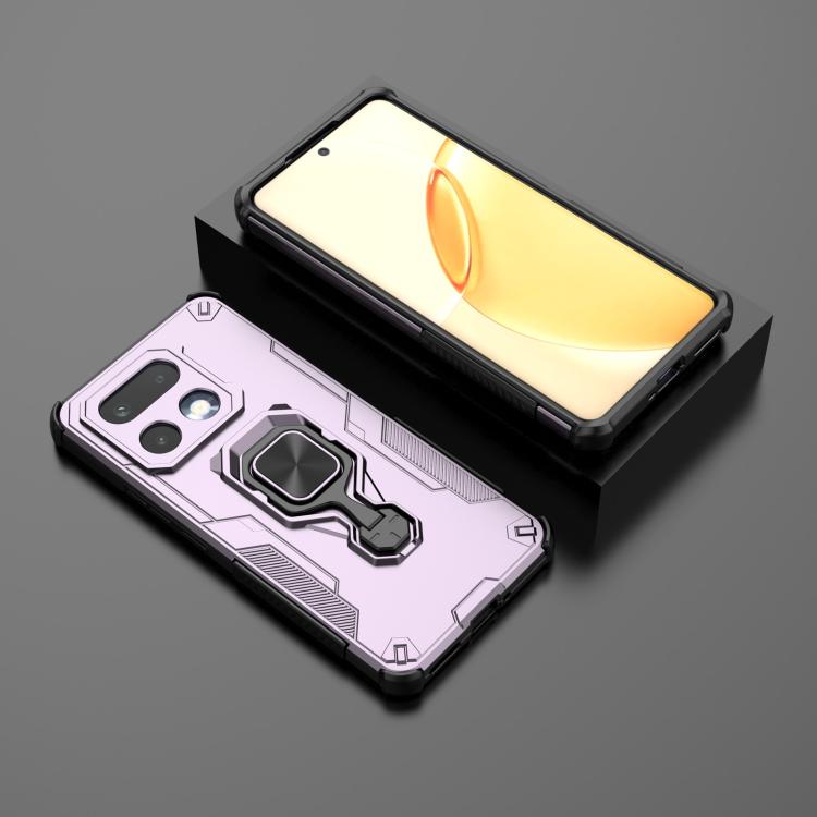 For Realme 16 Pro+ 5G Metal Kickstand TPU Hybrid PC Phone Case