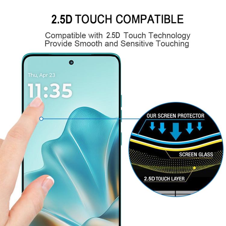 For Motorola Edge 60s 25pcs 3D Curved Edge Full Screen Tempered Glass Film