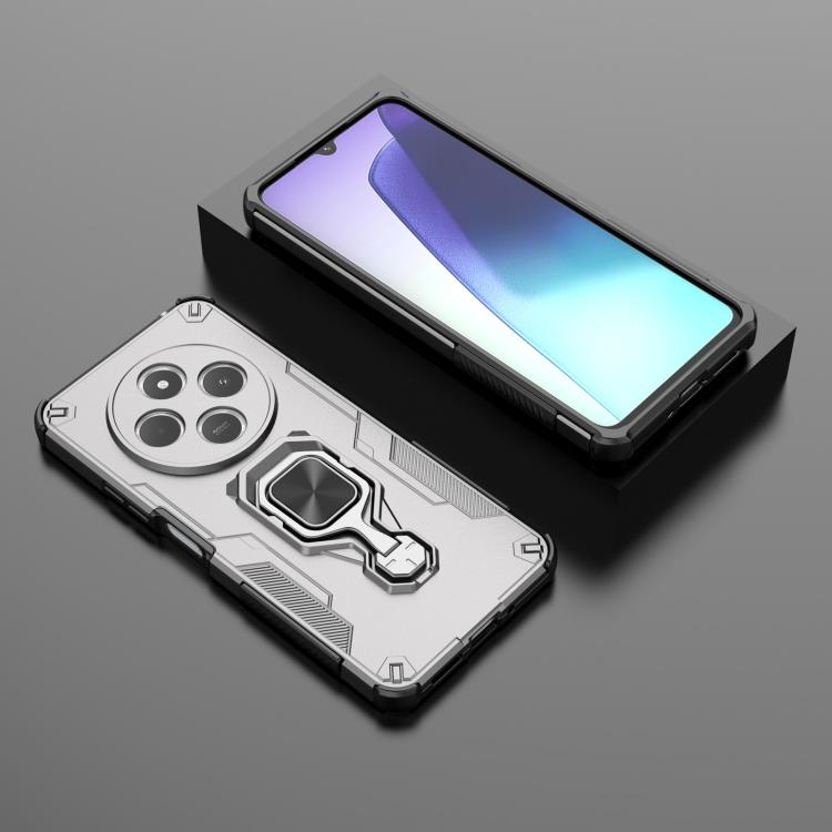 For Redmi 14C 4G Metal Kickstand TPU Hybrid PC Phone Case