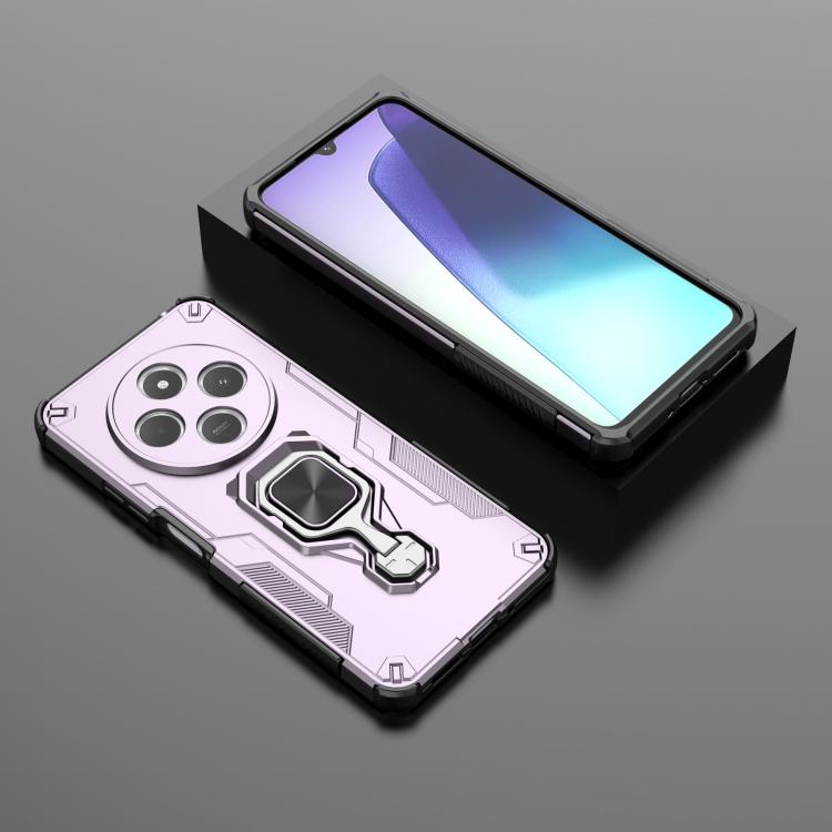 For Redmi 14C 4G Metal Kickstand TPU Hybrid PC Phone Case