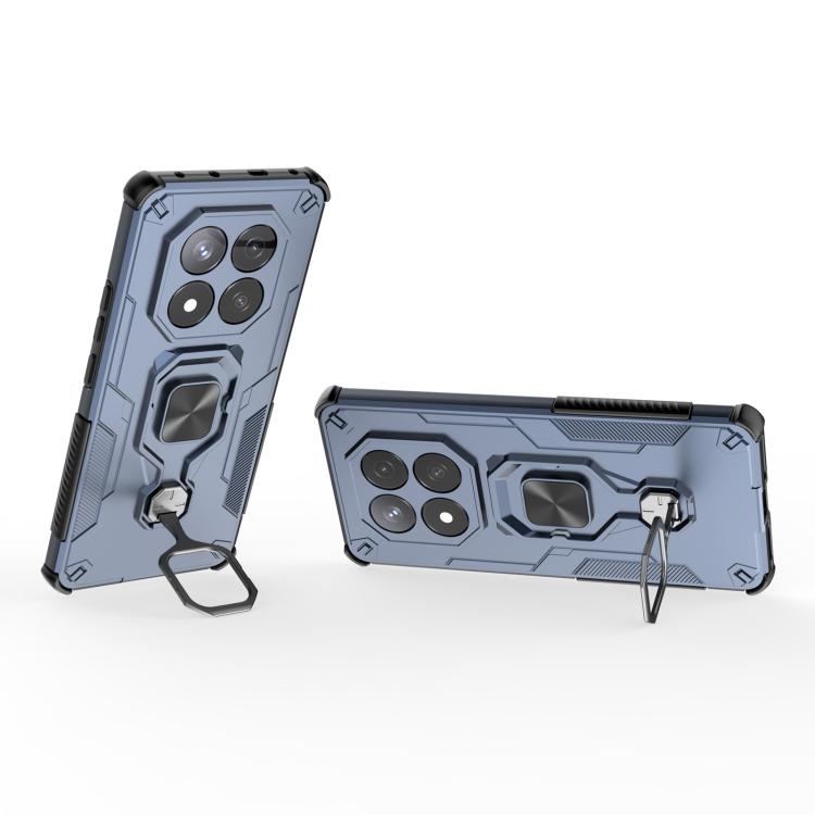 For Redmi Note 14 Pro 5G Metal Kickstand TPU Hybrid PC Phone Case