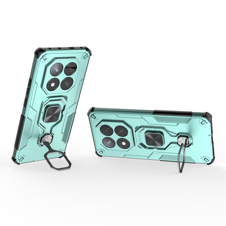 For Redmi Note 14 Pro 5G Metal Kickstand TPU Hybrid PC Phone Case